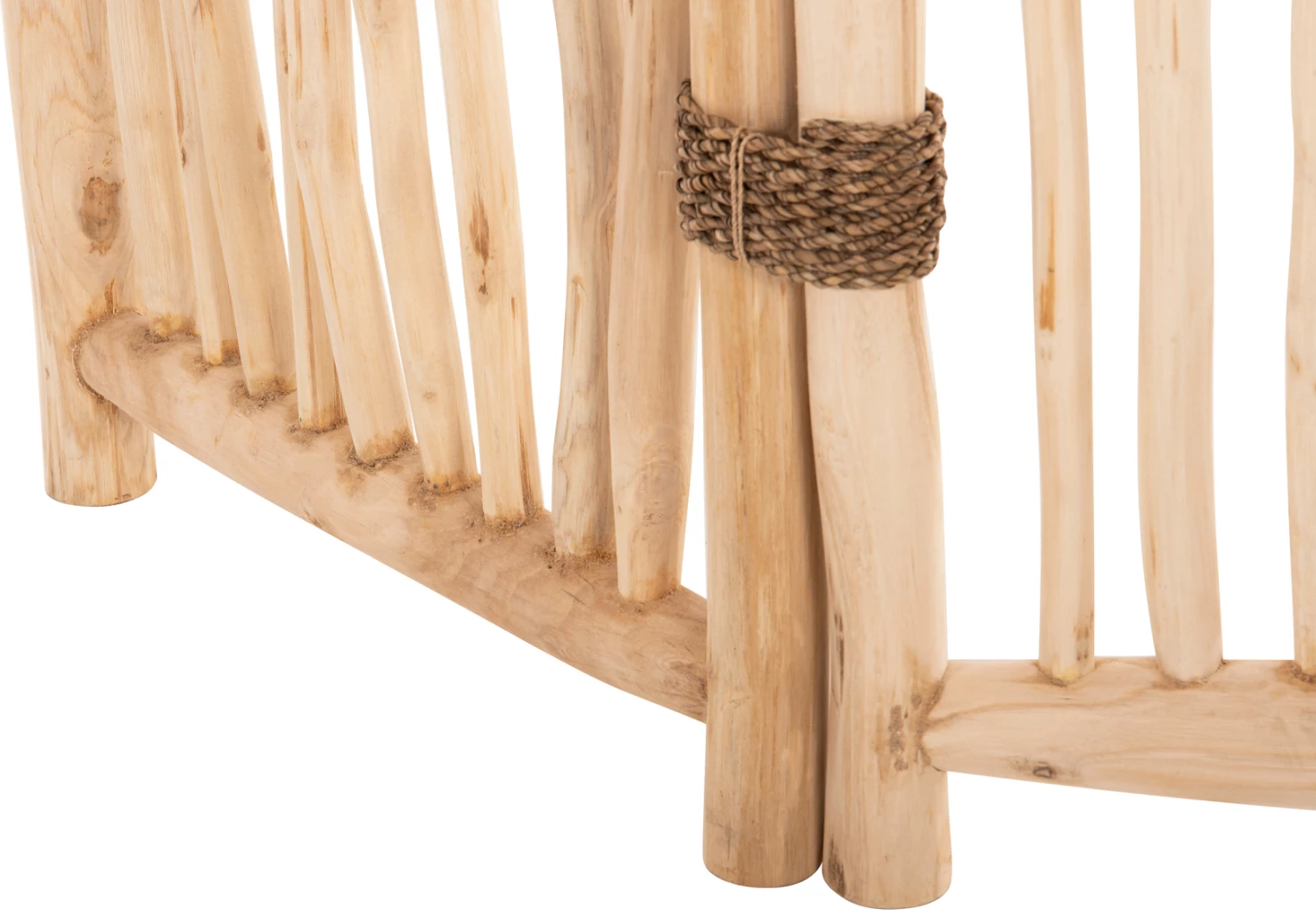 Delilnik s 3 listi ZENDOR FH4316 veje iz tikovine v naravni barvi 165x180Hcm