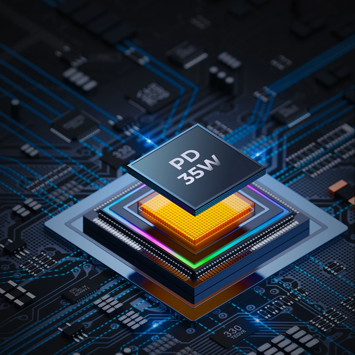 Hiter avto polnilec, Joyroom JR-CL26, 70W, 3 vhodne vtičnice (USB, 2x USB-C), črn