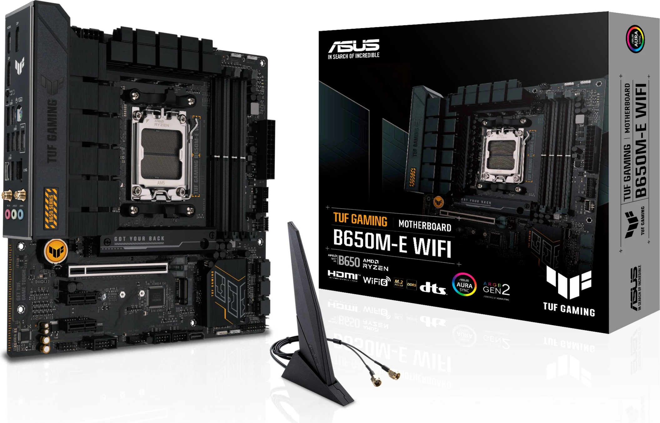 Plošča ASUS TUF GAMING B650M-E WIFI, AMD, Socket AM5, DDR5, 128 GB, črna