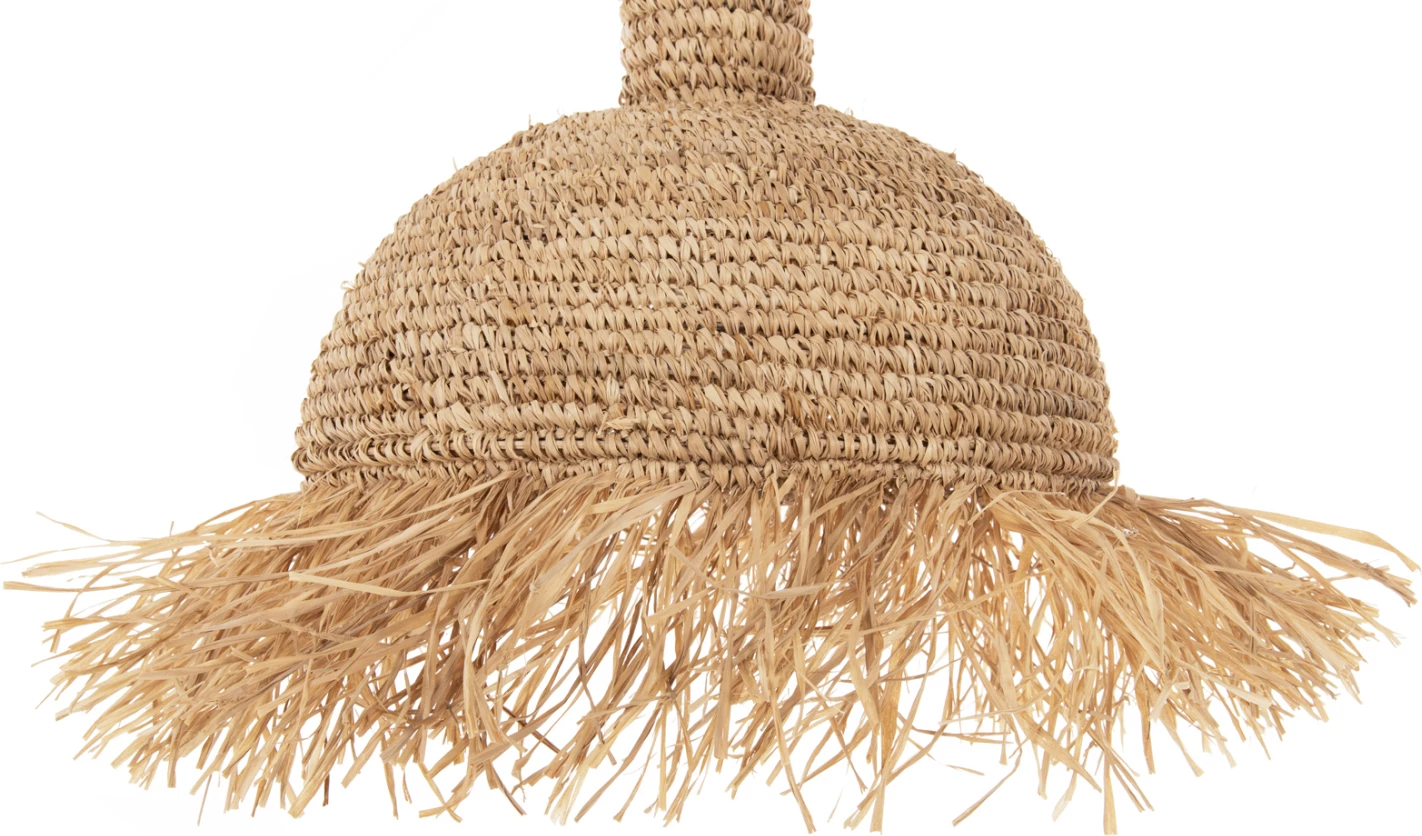 Stropna viseča svetilka s resicami iz posušenih palmnih vlaken FH7855 Φ41,5x48Hcm