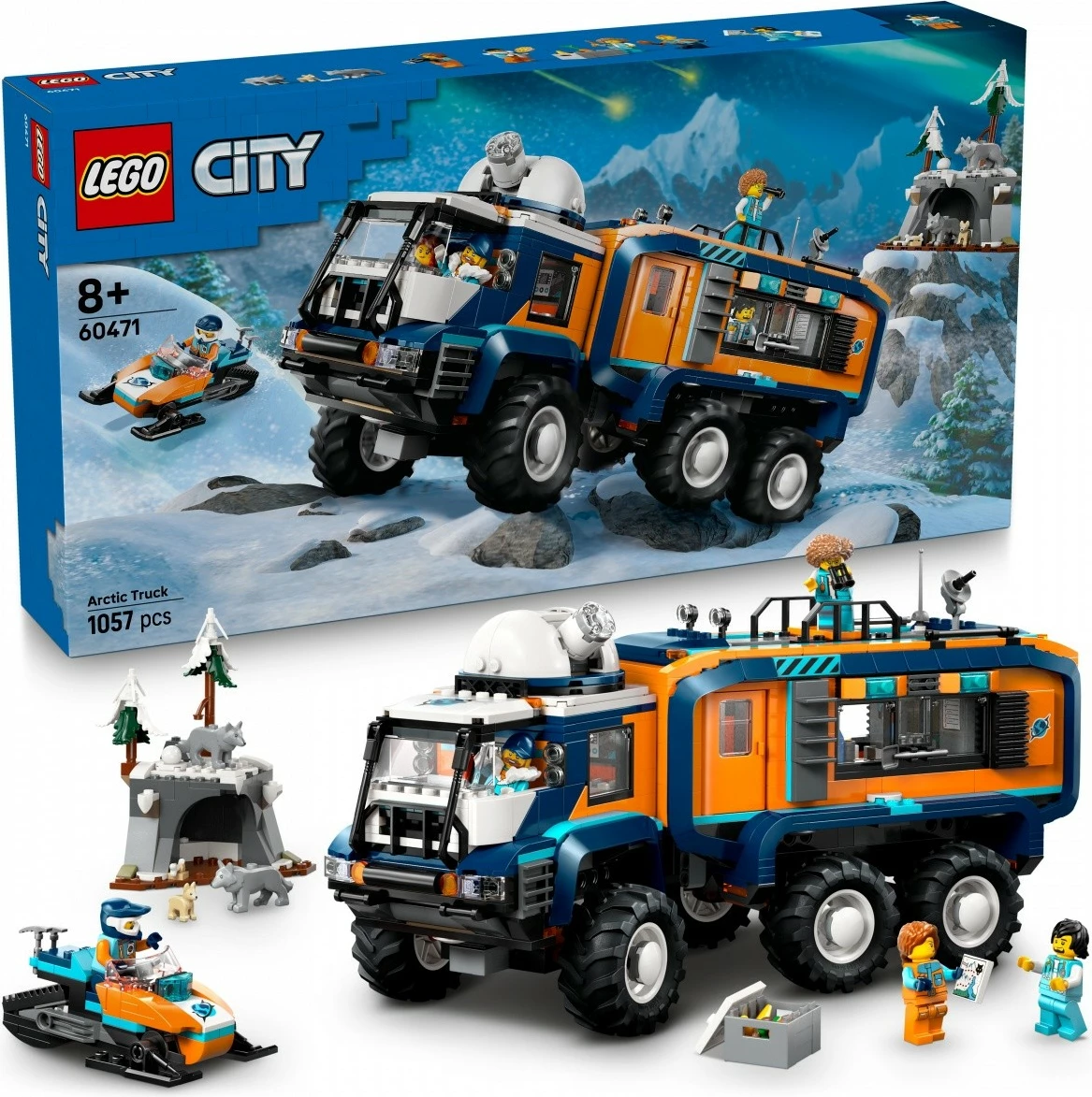 Gradbeni set Arctic Explorer Laboratory Truck LEGO City 60471, 1.064 kosov, plastika
