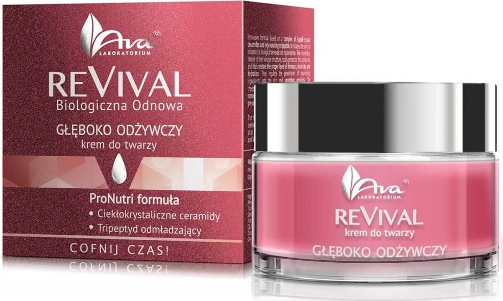 Globoko negovalna krema za obraz ReVival, Ava Laboratorium, 50 ml
