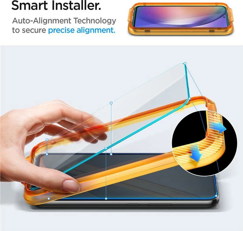 Zaščitno steklo Spigen Glas.tR AlignMaster za Samsung Galaxy A54 5G, 2 kosa