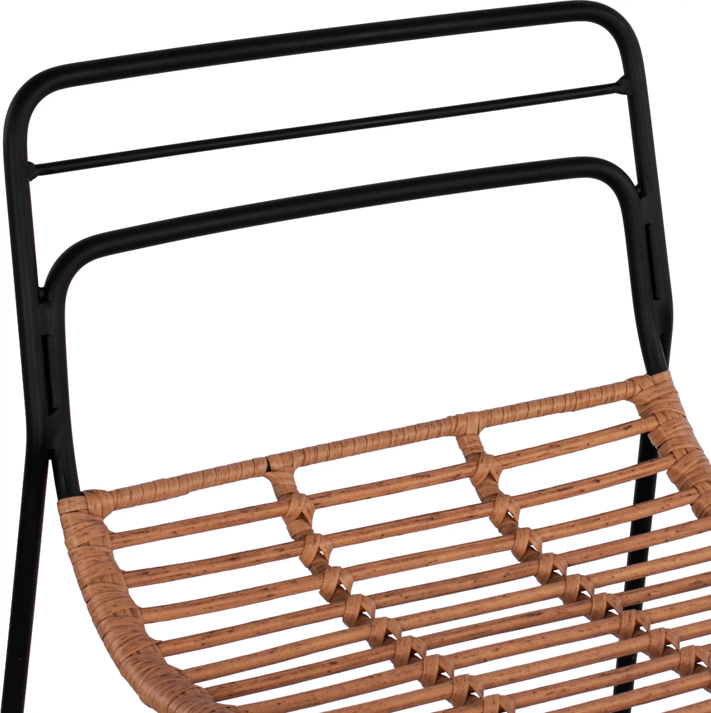 Kovinski stol Allegra FH5642 s pletenjem v bež barvi 48x53x100 cm