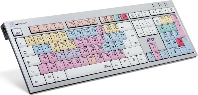 Tipkovnica za Avid Pro Tools (LogicKeyboard FR, PC/Slim), mešane barve