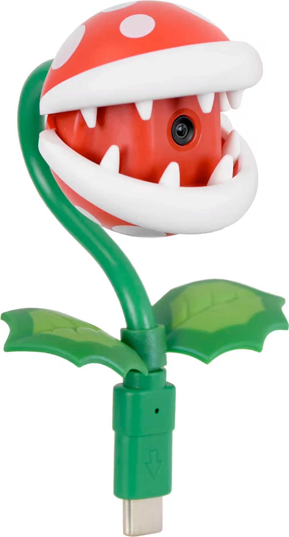 Spletna kamera z motivom Piranha Plant za Nintendo Switch 2 HORI, USB-C, Super Mario