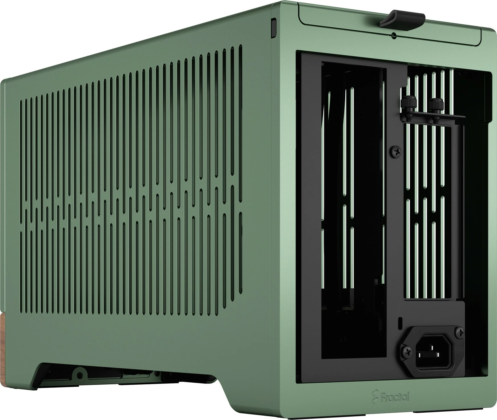 Računalniško ohišje Terra Mini-ITX, alumin, oreh, zelen, Fractal Design