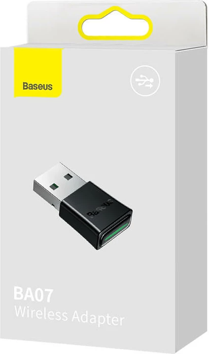 Brezžični adapter, Baseus BA07, USB-A, Bluetooth 5.3, črn