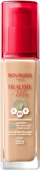 Tekoča podlaga Bourjois Healthy Mix Clean Vegan Illuminating 52 Vanilla, 30 ml