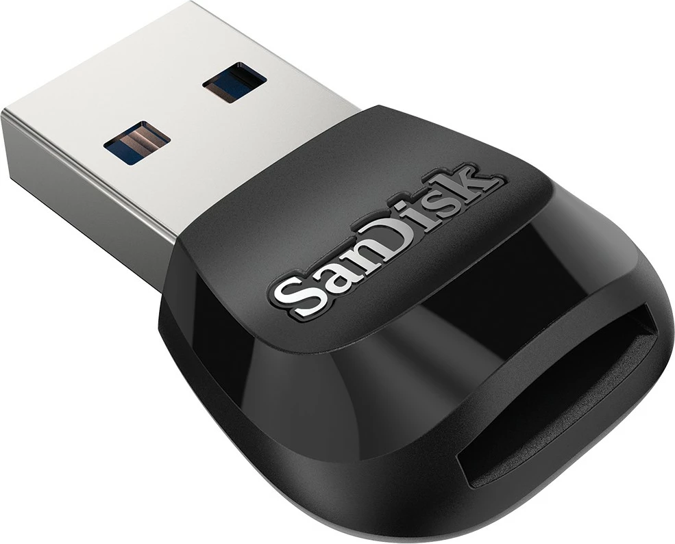 Bralnik kartic SanDisk MobileMate, MicroSD, MicroSDHC, MicroSDXC, 170 Mbit/s, USB 3.2 Gen 1, črn