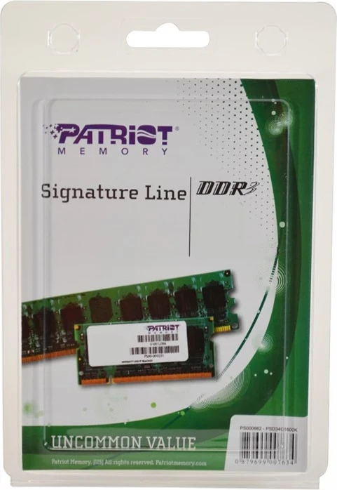 RAM pomnilnik Patriot Memory, 8 GB, 1600 MHz