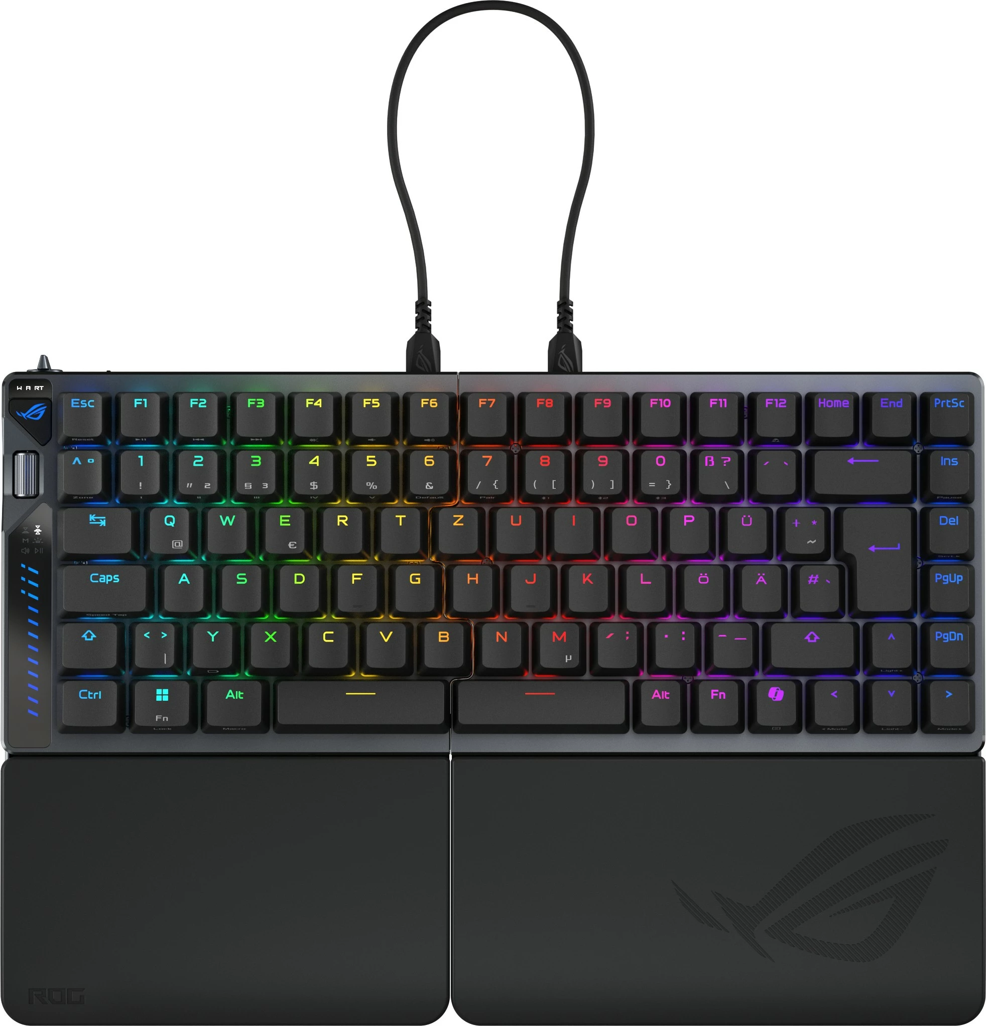 Mehanična tipkovnica ASUS ROG Falcata, RGB, DE razpored, črna