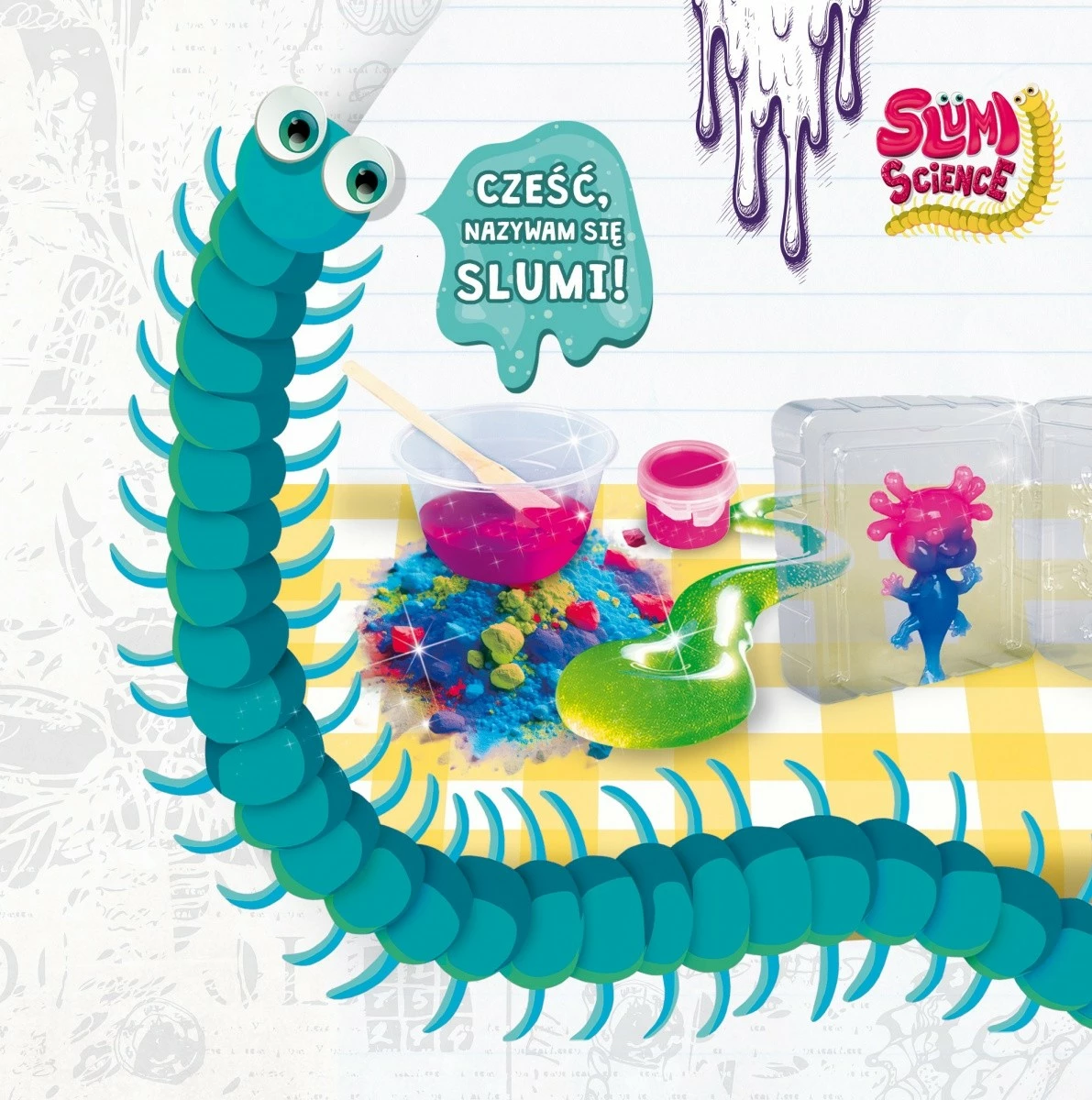 Kreativni set Axolotl Squishy, Lisciani Slumi Science, večbarven
