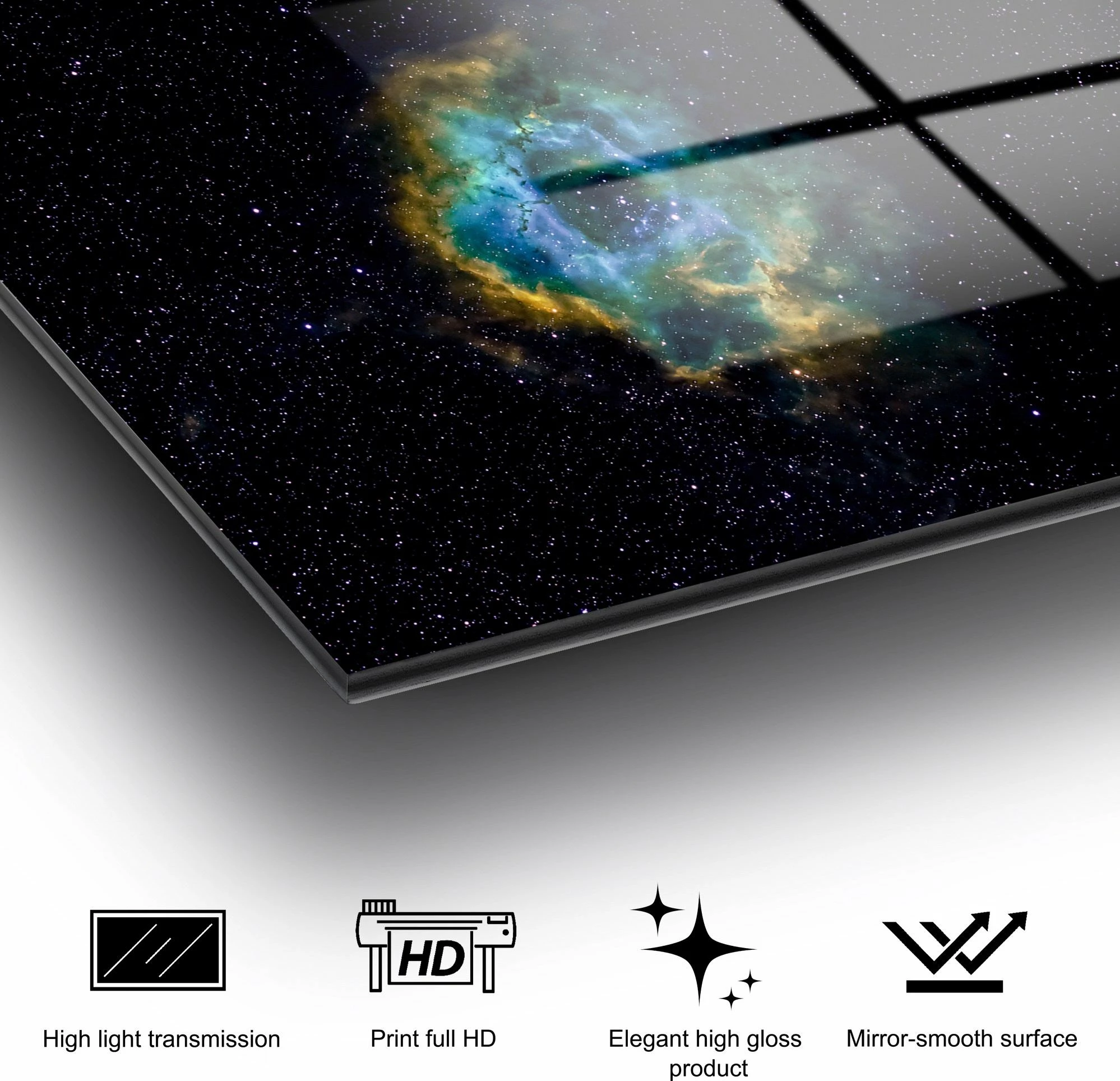 Dekorativna večbarvna slika iz kaljenega stekla, Wallity UV-088, 70 x 100 cm