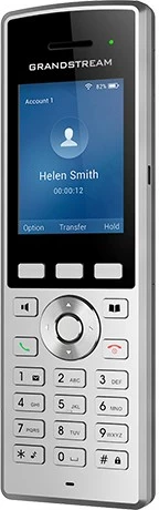 IP telefon z brezžično povezavo Grandstream WP822, 2 liniji, 500 stikov, črn, srebrn