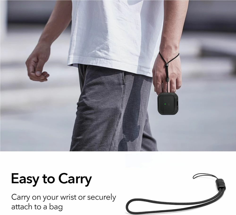 Ovitek za AirPods 4, MagSafe, črn — ESR Orbit HaloLock