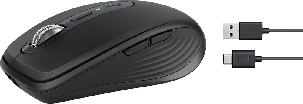 Brezžični miš RF + Bluetooth, 8000 DPI, Logitech MX Anywhere 3S