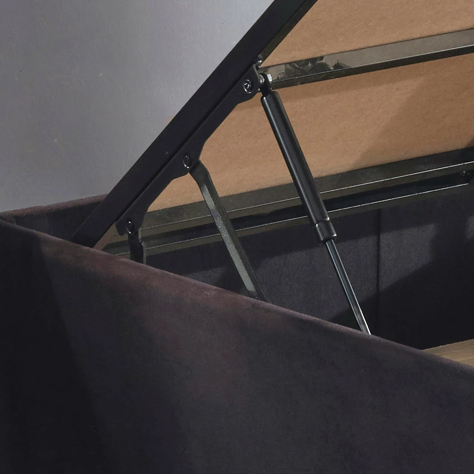 Posteljna podlaga Skye Decor Ela Double, črna, 140 x 190