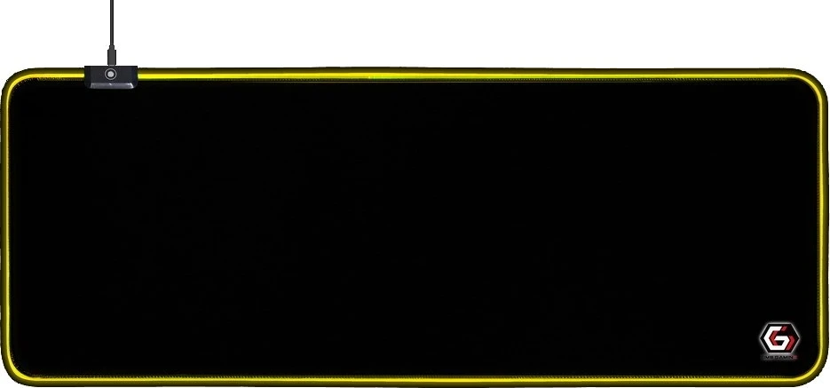 Mauspad Gembird MP-GAMELED-L, črn