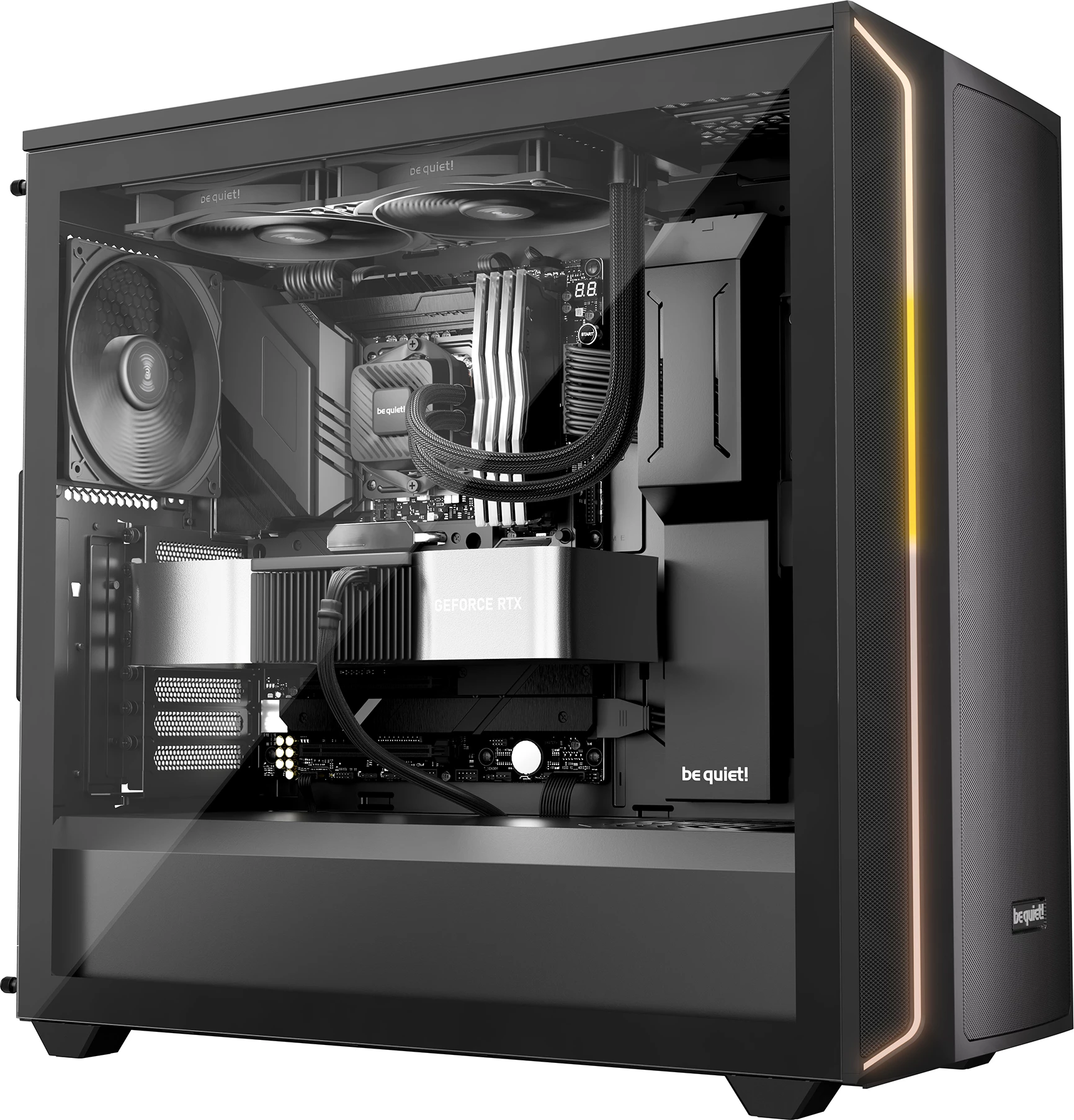 Fazni vodni hladilnik 240 mm, be quiet! PURE Loop 3, črn