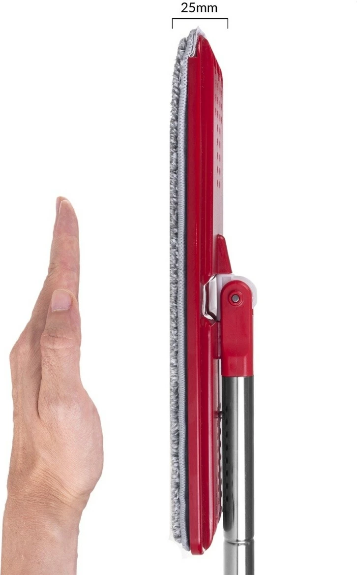 Mop raven GreenBlue MaxiClean GB850 z vedrom in ožemalnikom, rdeč