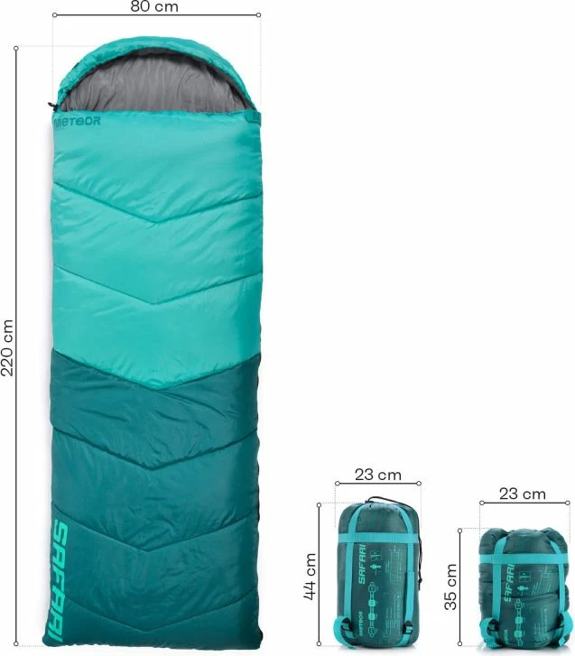 Spalna vreča Meteor unisex, zelena