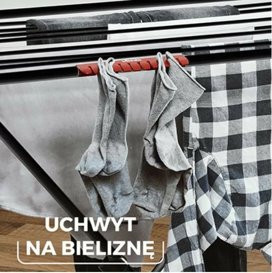 Sušilnik perila Universal Ultimate Vileda, 18 m, mat črn