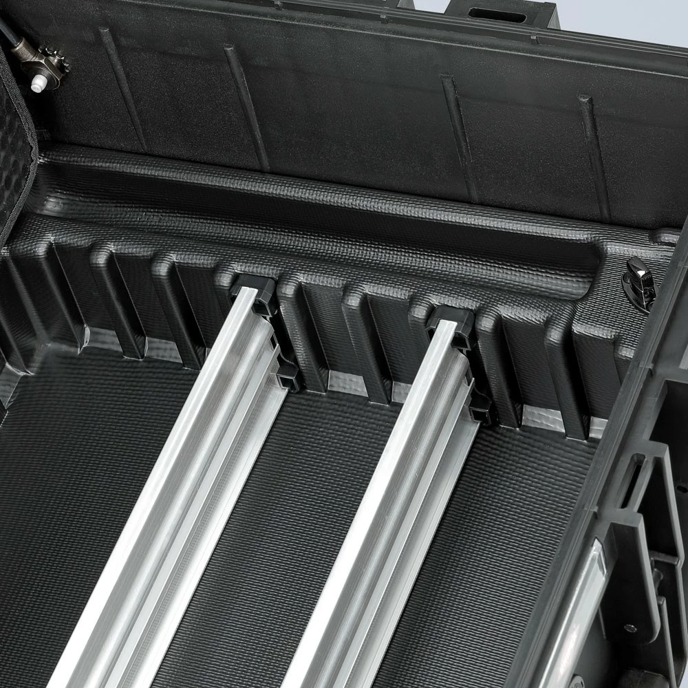 Kovček za orodje Knipex 00 21 37, polipropilen, črn, odporen proti prahu in vodi