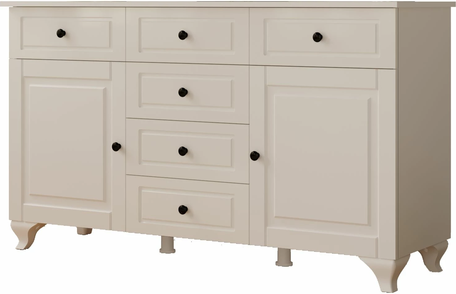 Komoda v mat beli barvi Skye Decor, Rb-025-01