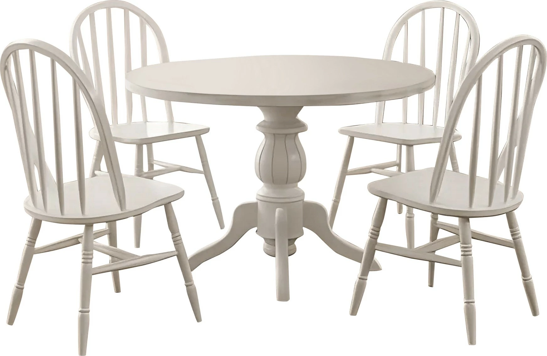 Set jedilne mize s stoli, 5-delni, Skye Decor Albero08, bela in hrast