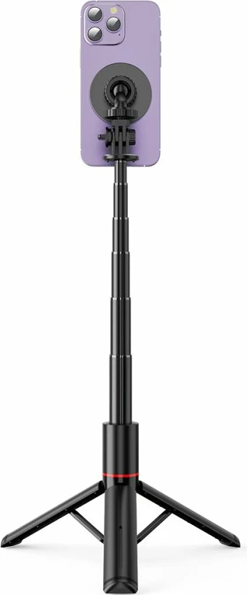 Selfie palica s trinožcem Tech-Protect L06S, Bluetooth, MagSafe, 82 cm, črna