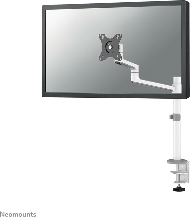 Nosilec za monitor 17–27", nosilnost 8 kg, VESA 100x100, bel — Neomounts DS60-425WH1