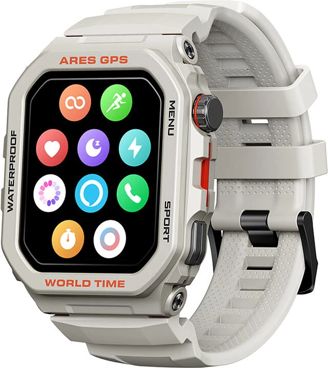 Pametna ura z GPS Zeblaze Ares, 1.75", 380 mAh, bela