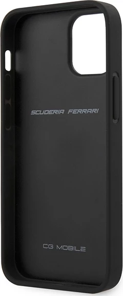 Ovitek za telefon Off Track Quilted Ferrari za iPhone 12 mini 5,4", usnje, črn