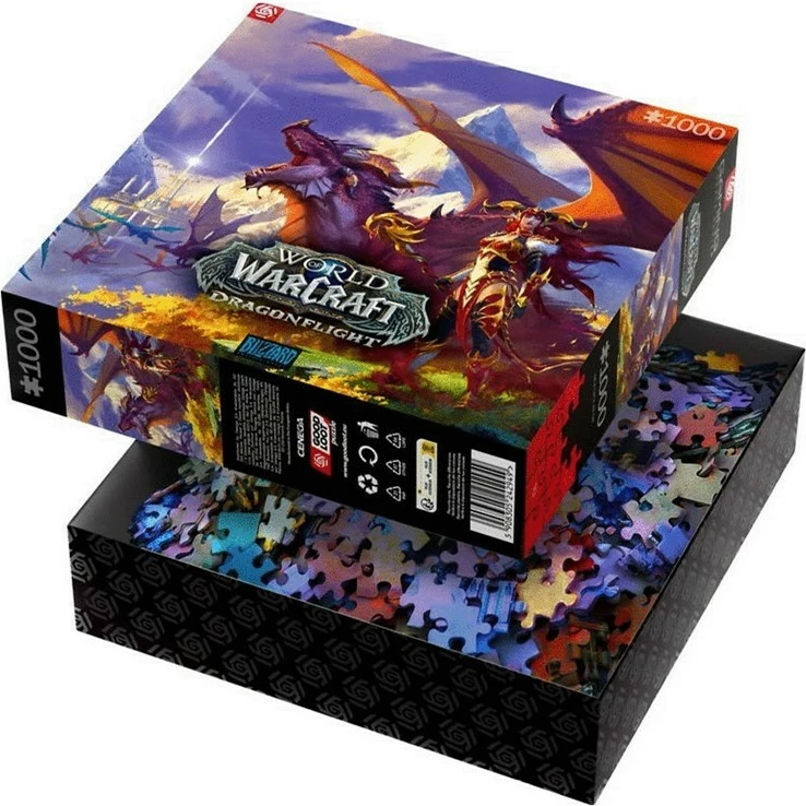 Sestavljanka World of Warcraft: Dragonflight, Cenega Publishing, 1000 kosov, večbarvna