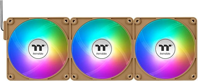 Ventilatorji za ohišje CT140 EX Reverse ARGB Sync, Thermaltake, 140 mm, komplet 3, Gravel Sand