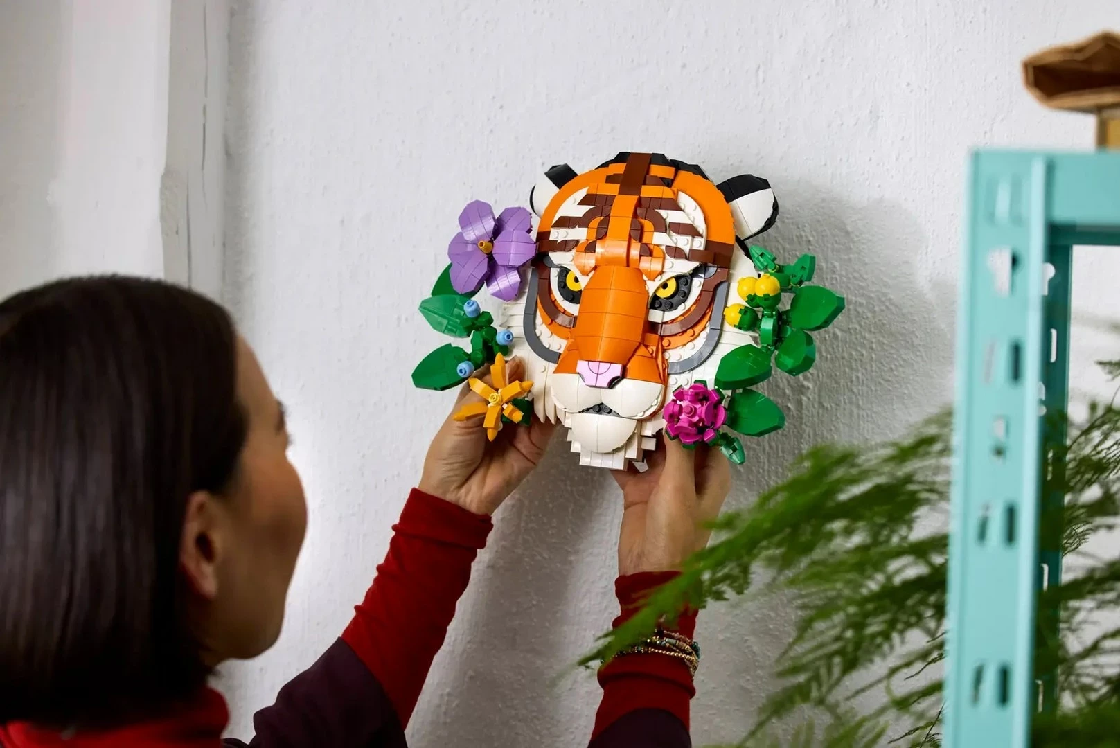 Mural/Tri-dimenzionalna umetniška sestava LEGO ART The Fauna Collection Tiger 31217 za odrasle, 744 delov