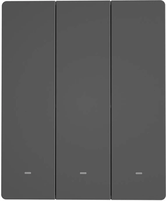 Pametni zidni modul, Sonoff M5-3C-80, 3 kanali, WiFi, grafit