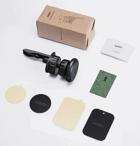 Magnetni nosilec za avto AUKEY HD-C74, univerzalen, črn