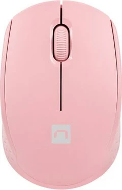 Optični brezžični miš, NATEC STORK, Bluetooth + USB Type-A, 1600 DPI, rožnata