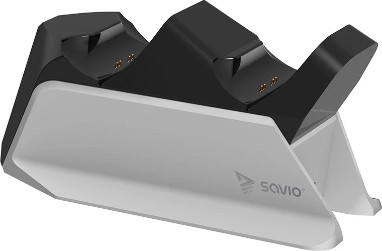 Dvojna postaja za polnjenje za PS5 krmilnike SAVIO GCS-01, USB, črna