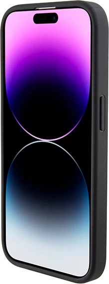 Zaščitni ovitek Perforated Waves z metalnim logotipom Ferrari za iPhone 15 Pro, črn