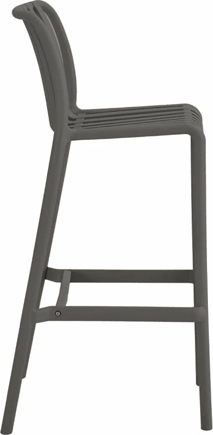 Barski stol Sticky, siva, 47x38x103.5 cm