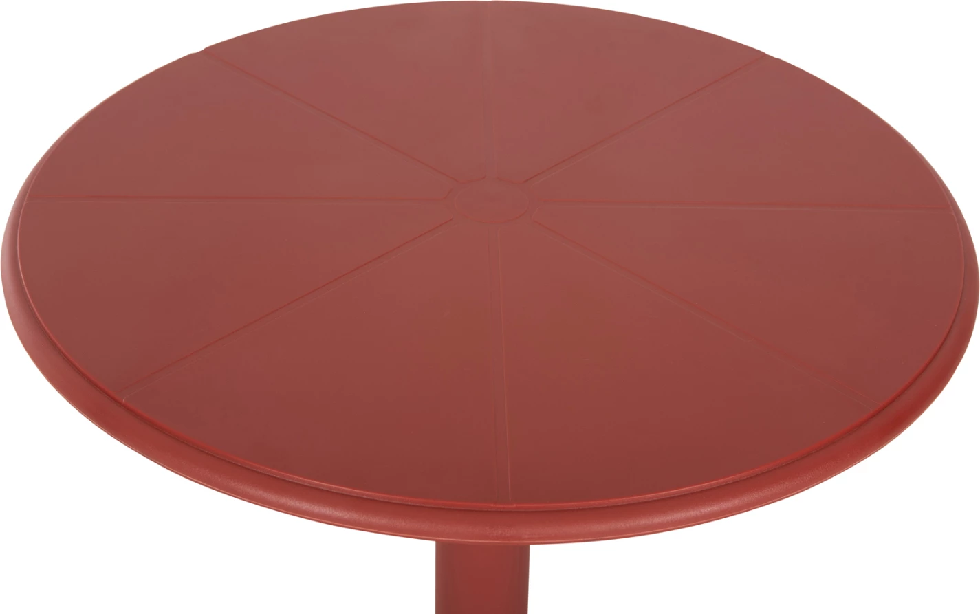Okrogla polipropilenska miza TERRIN FH6124.16 rdeča Φ61x77Hcm