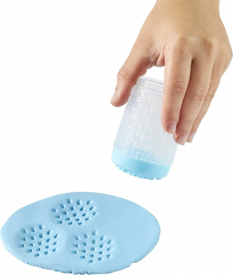 Set modelirne gline in kinetičnega peska Wonder Factory Never Dry, MGA, modra in oranžna