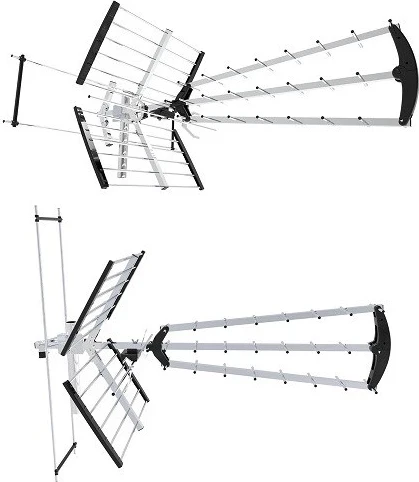 Usmerjena televizijska antena Libox LB-2000, srebrna