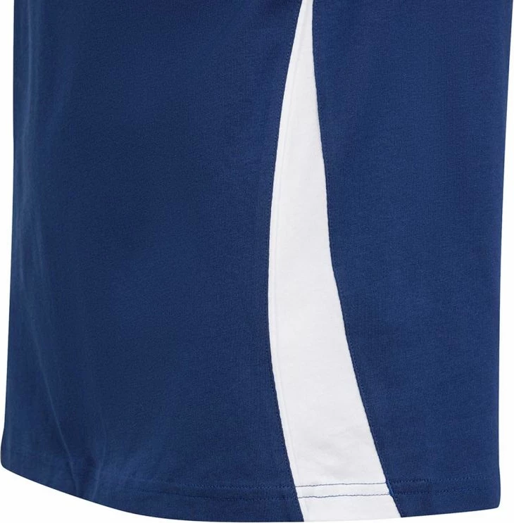 Otroška nogometna majica Tiro 24, adidas, bela in mornarsko modra