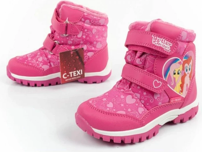 Zimski škornji za otroke Inny, rožnati