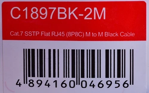 Kabel RJ-45 2 m, UNITEK C1897BK-2M, črn