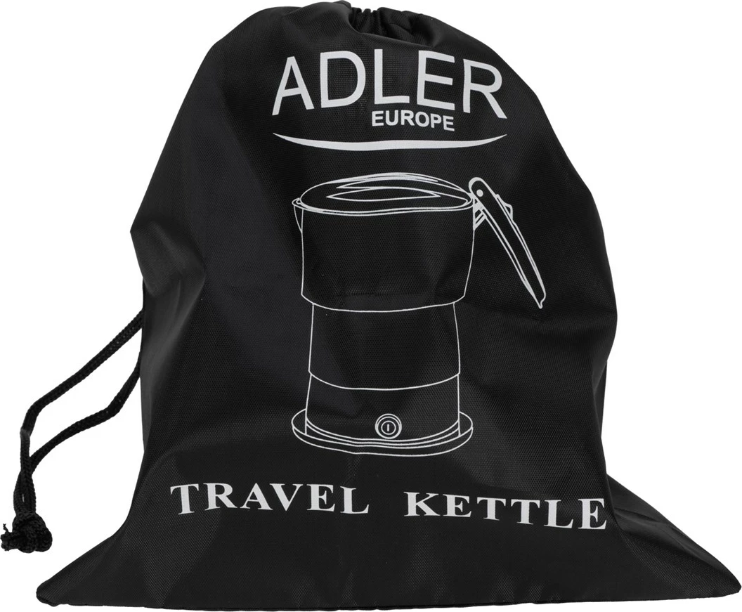 Električni grelnik vode Adler AD 1377g, silikonski, 0,6 L, siv
